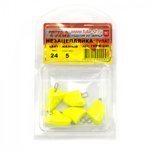 Груз Тула Незацепляйка разборная 30гр желтая