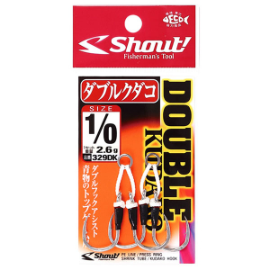 Крючки Shout Double Kudako 329DK 1/0