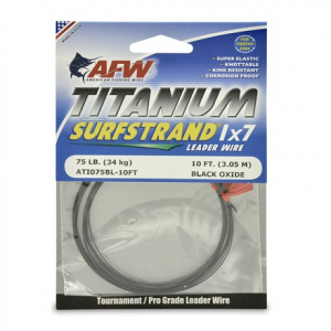 Поводковый материал AFW Titanium Surfstrand 1x7 75lb